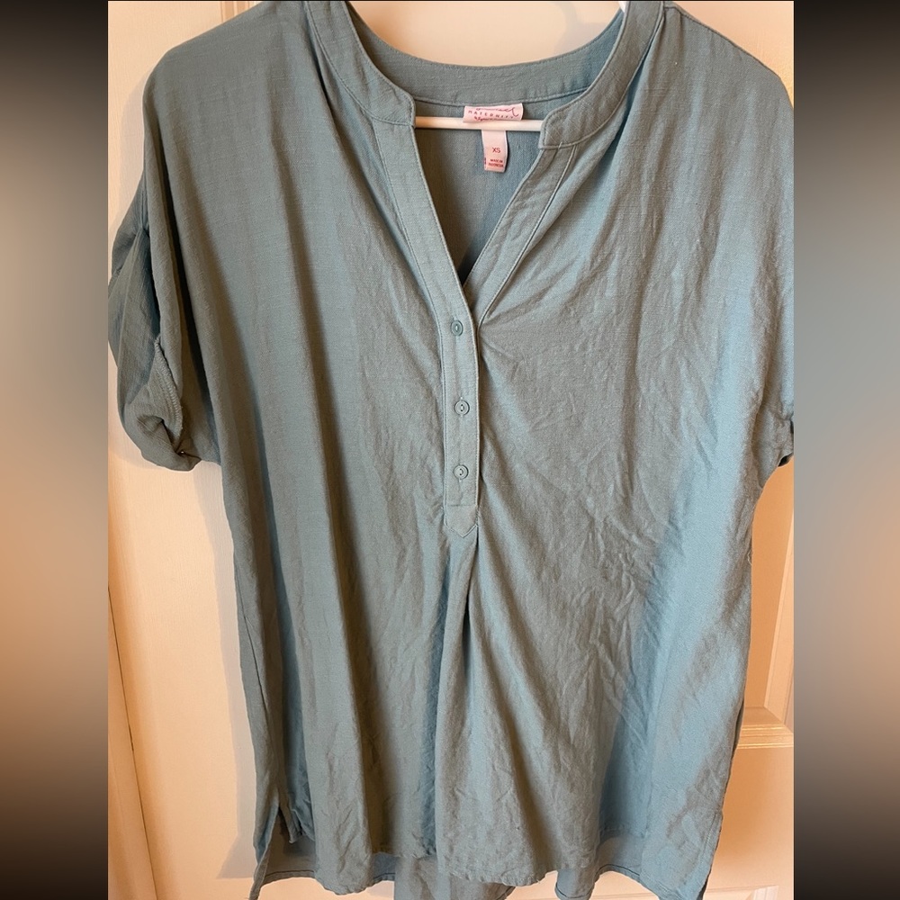 Isabel Maternity Light Blue Tunic
